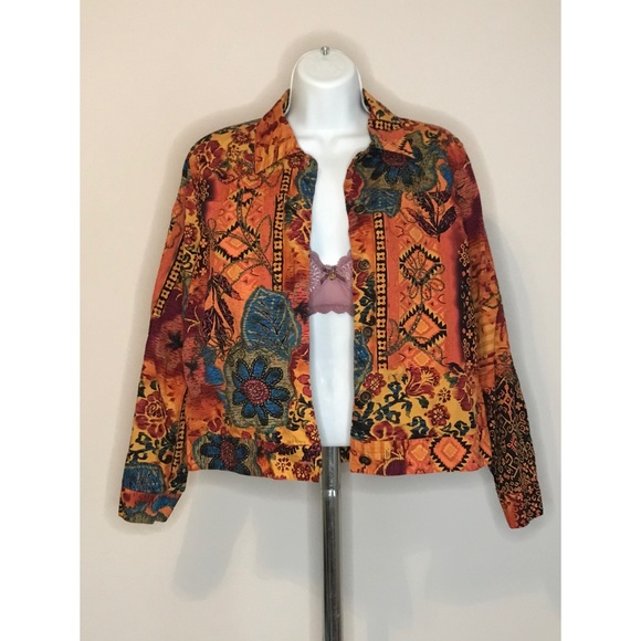 COLD WATER CREEK BUTTON UP LONG SLEEVE JACKET - Picture 1 of 6